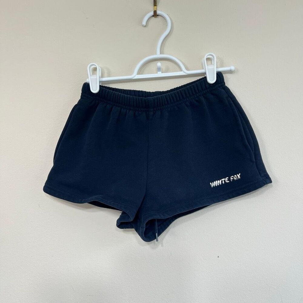 White Fox Navy Blue Lounge Shorts XXS women
